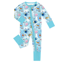 FancyPrince Finding Clownfish Baby Bamboo Zipper Romper Pajamas