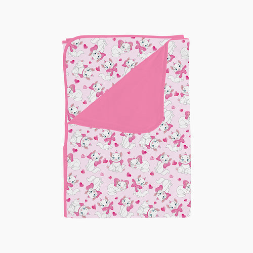 Bow Cat Print Bamboo Blanket