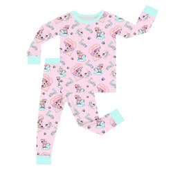 FancyPrince Valentine Dalmatians Love Kids Bamboo Two-Piece Pajama Set