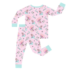 FancyPrince Valentine Dalmatians Love Kids Bamboo Two-Piece Pajama Set