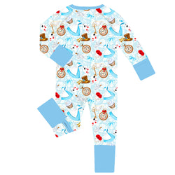 FancyPrince Dream Wonderland Baby Bamboo Zipper Romper Pajamas