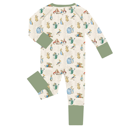 FancyPrince Easter Rabbit Carrot Baby Bamboo Zipper Romper Pajamas