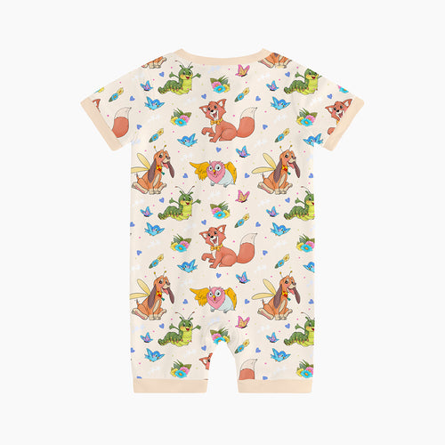 PREORDER FancyPrince Fox Hound Bamboo Short Zipper Romper Pajamas