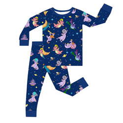 FancyPrince Cartoon Dragon Flying Kid Bamboo Two-Piece Pajama Set