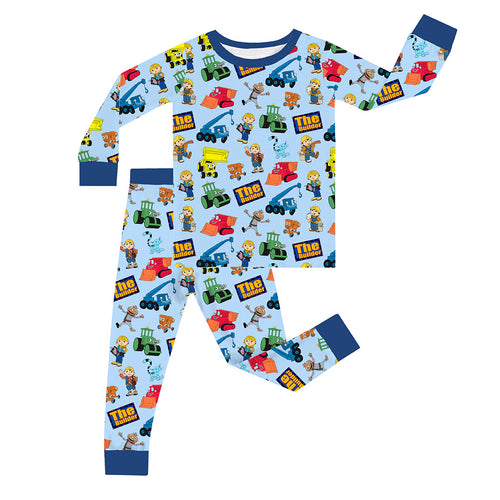 Little Builder Kid Bamboo Two-Piece Pajama Set
