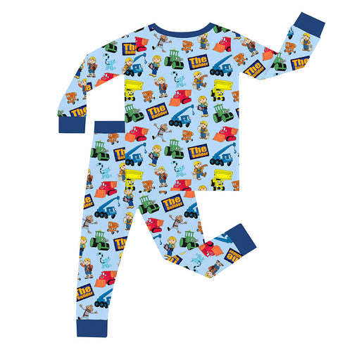 Little Builder Kid Bamboo Two-Piece Pajama Set