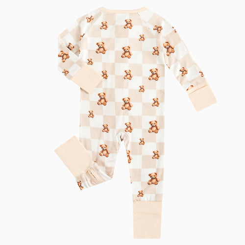 Cute Bear Bamboo Zippy Pajamas