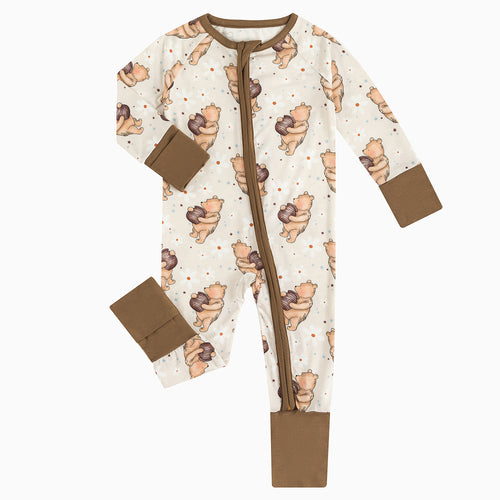 Silly Little Bear Holds the Honey Bamboo Viscose Zippy