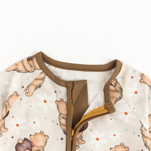 Silly Little Bear Holds the Honey Bamboo Viscose Zippy