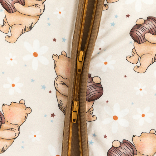 Silly Little Bear Holds the Honey Bamboo Viscose Zippy