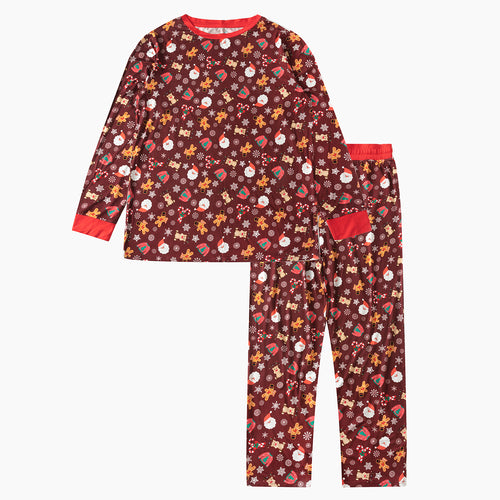 Christmas Red Gift Print Matching Family Pajama Set