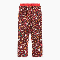 Christmas Red Gift Print Men's Long Sleeve Pajama Bottoms