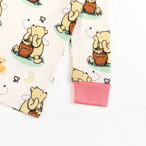 Cute Silly Bear Two-Piece Bamboo Viscose Pajama Set