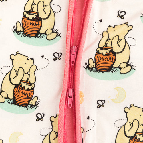 Cute Silly Bear Bamboo Zipper Pajamas