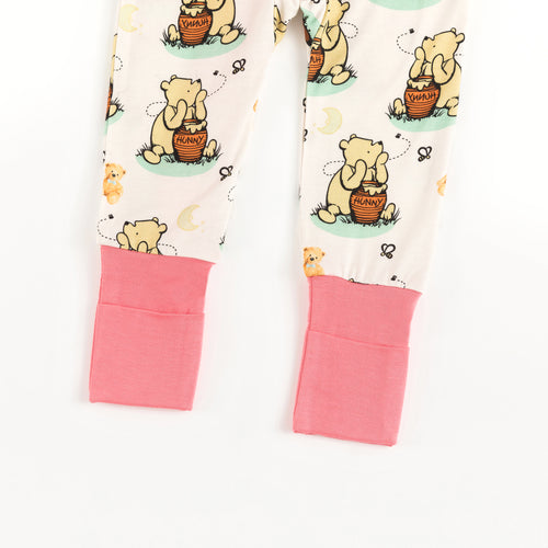 Cute Silly Bear Bamboo Zipper Pajamas