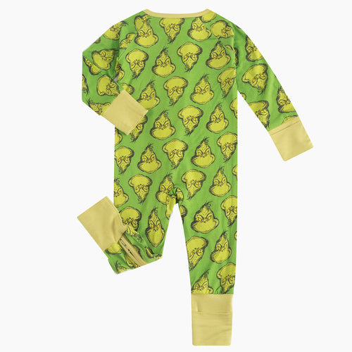 Christmas Green Guy Print Bamboo Family Matching Pajamas