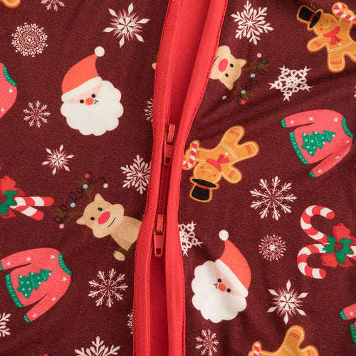 Christmas Red Gift Print Matching Family Pajama Set