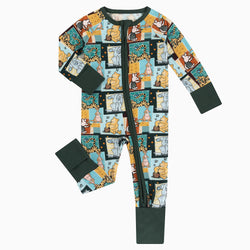 Little Bear & Good Friends Print Bamboo Viscose Convertible Zippy