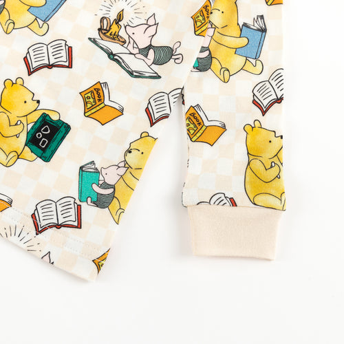 Little Bear Immersed In Learning Pattern Bamboo Pajama Set