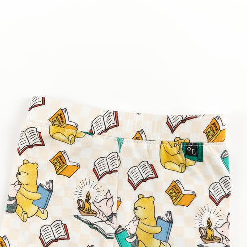 Little Bear Immersed In Learning Pattern Bamboo Pajama Set