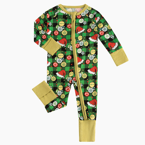 Today's Deals Christmas Element Baby Bamboo Zippy Romper