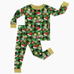 Today's Deals Christmas Element Bamboo Kids Long Pajamas