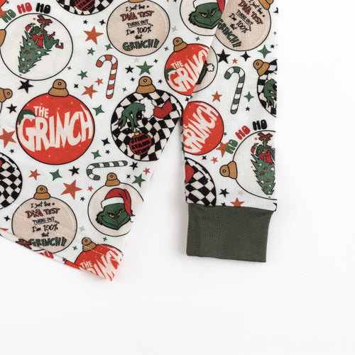 Christmas Sale Tree Green Guy Bamboo Two-Piece Pajama Set