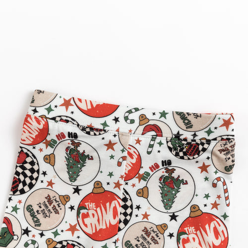 Christmas Sale Tree Green Guy Bamboo Two-Piece Pajama Set