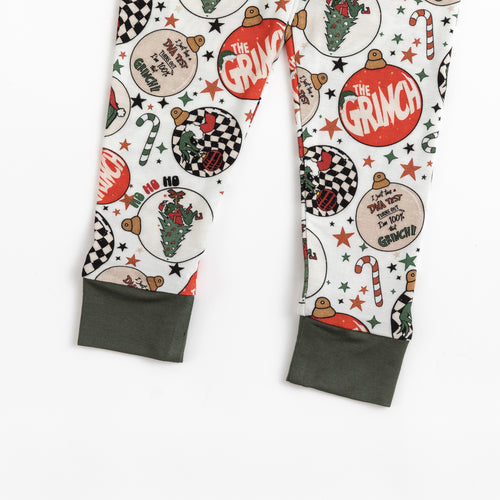 Christmas Sale Tree Green Guy Bamboo Two-Piece Pajama Set