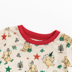 Christmas Tree & Bear Kid Bamboo Pajama Set