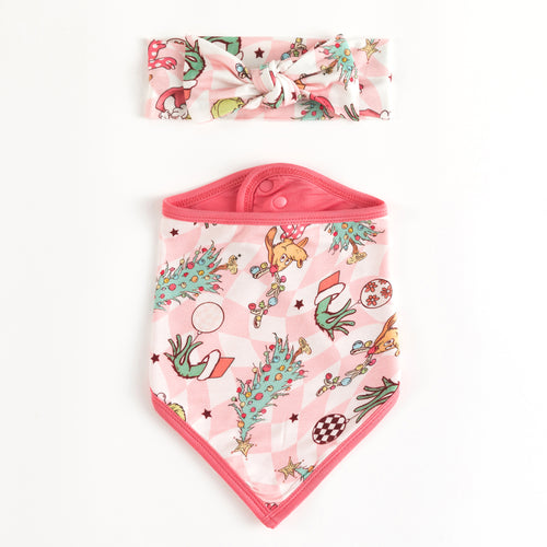 Christmas Green Guy Baby Bib