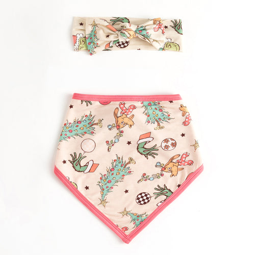 Christmas Green Guy Baby Girl Headbands