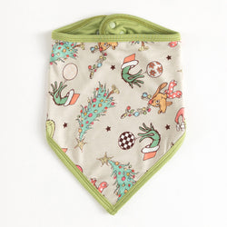 Christmas Tree Green Guy Deer Baby Bib