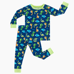 Prehistoric Friends Dinosaur Two-Piece Bamboo Viscose Pajama Set