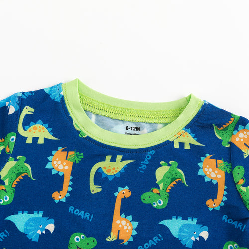 Today’s Deals Prehistoric Friends Dinosaur Two-Piece Bamboo Viscose Pajama Set