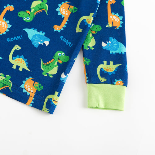 Today’s Deals Prehistoric Friends Dinosaur Two-Piece Bamboo Viscose Pajama Set