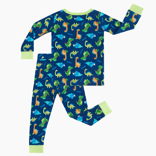 Today’s Deals Prehistoric Friends Dinosaur Two-Piece Bamboo Viscose Pajama Set