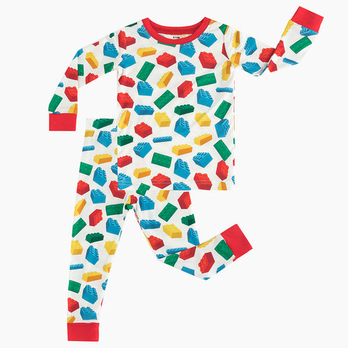 Kids Toy Print Bamboo Long Sleeve Pyjamas