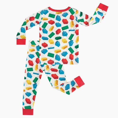Kids Toy Print Bamboo Long Sleeve Pyjamas