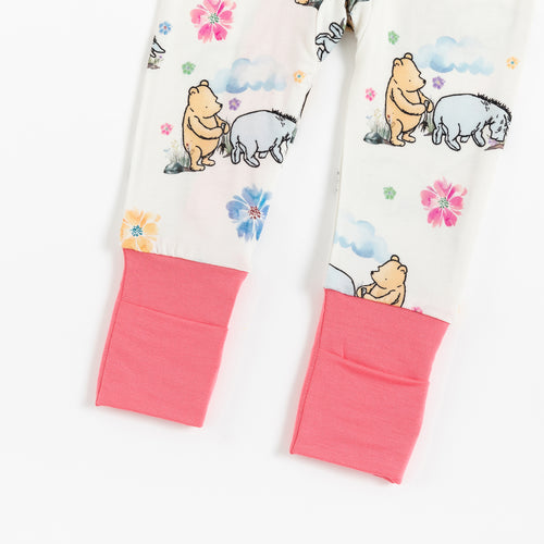 Cartoon Bears & Donkeys Pattern Bamboo Zipper Pajamas