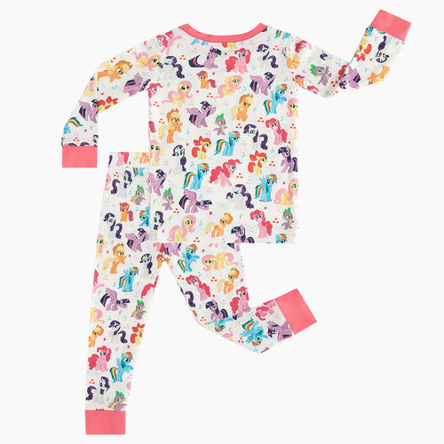 Pink Pony Kid Two-Piece Bamboo Viscose Pajama Set