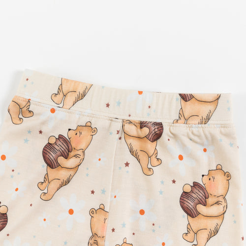 Silly Little Bear Holds the Honey Print Short Set Bamboo Pajamas