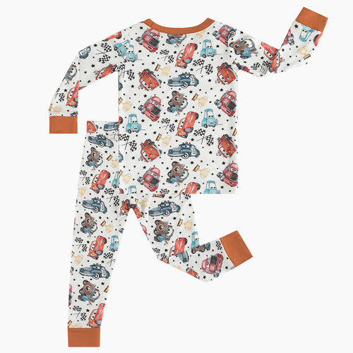 FancyPrince Car Pentagram Kid Bamboo Two-Piece Pajama Set