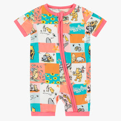 Cartoon Silly Bear Shortie Romper