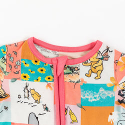 Cartoon Silly Bear Shortie Romper