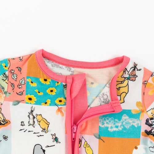 Cartoon Silly Bear Shortie Romper