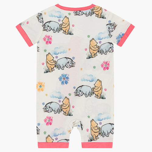 Cartoon Bears & Donkeys Short Two-Way Zippy Romper (NB-24M)