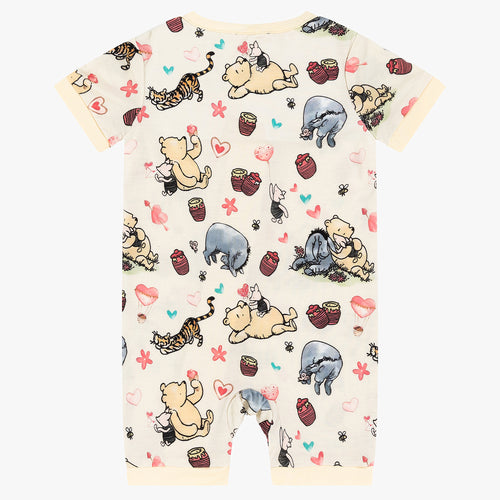 Inspiring Bear Print Zipper Pajamas for Baby