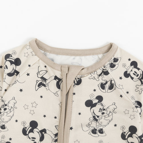 Black Friday Cartoon Mouse Star Print Bamboo Viscose Zippy