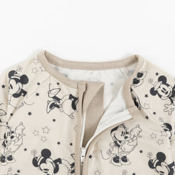 Cartoon Mouse Star Print Bamboo Zipper Sleeper